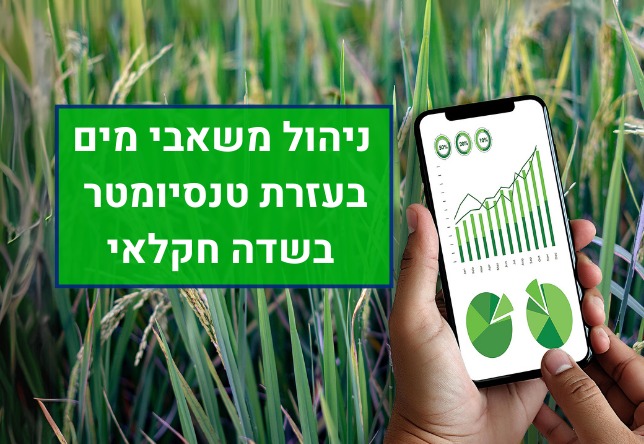 ניהול משאבי מים בעזרת טנסיומטר בשדה חקלאי