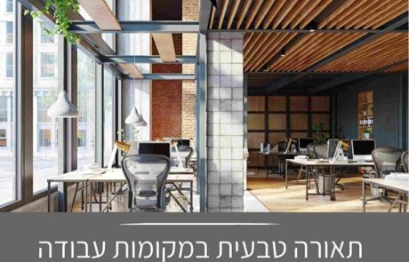 היתרונות הבריאותיים של תאורה טבעית במקומות עבודה